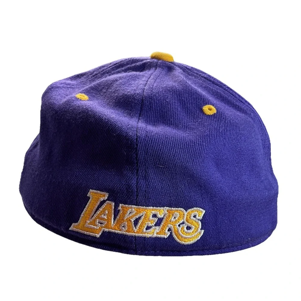 Vintage Los Angeles Lakers Adidas Fitted Hat-‎ Purple/Gold- S/M